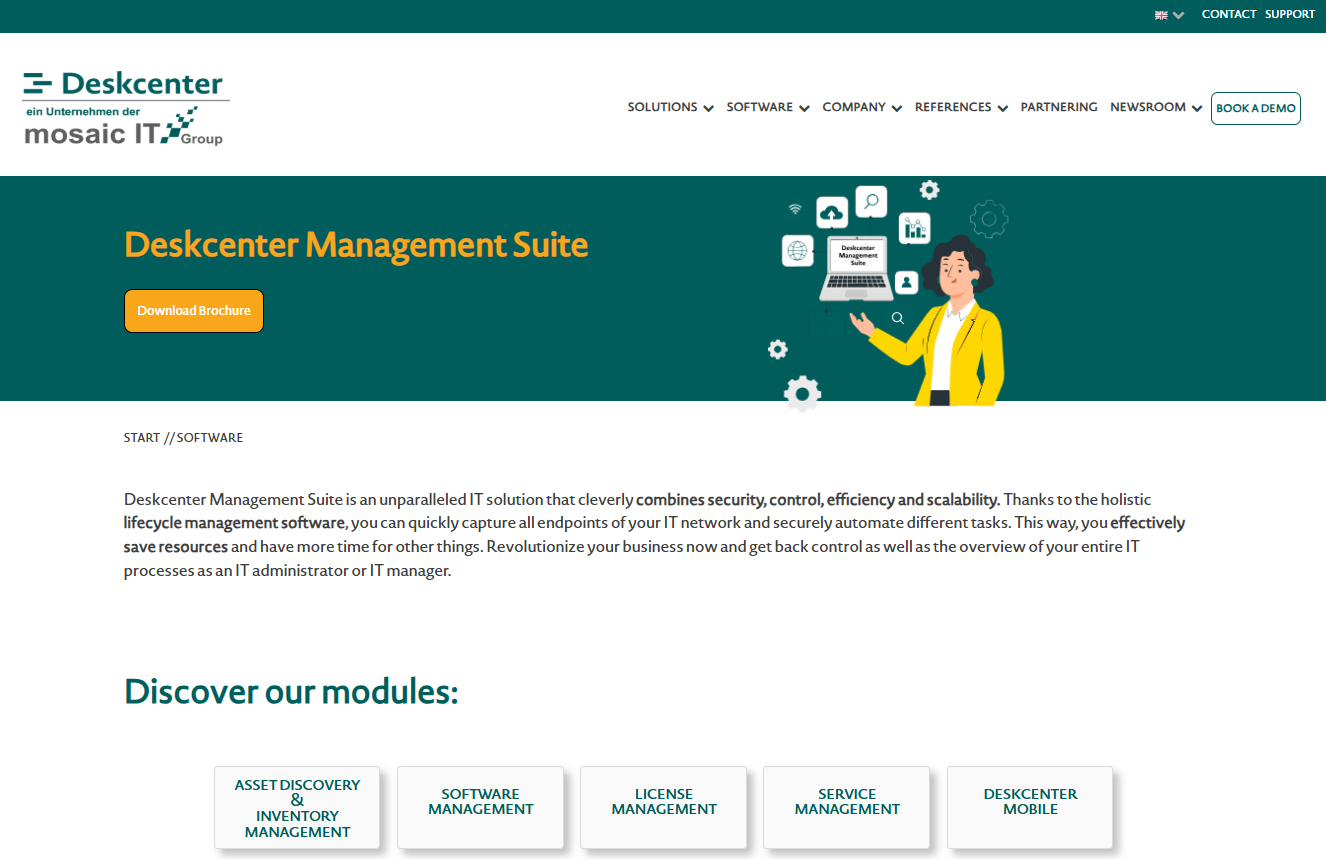 Deskcenter Software Catalogue
